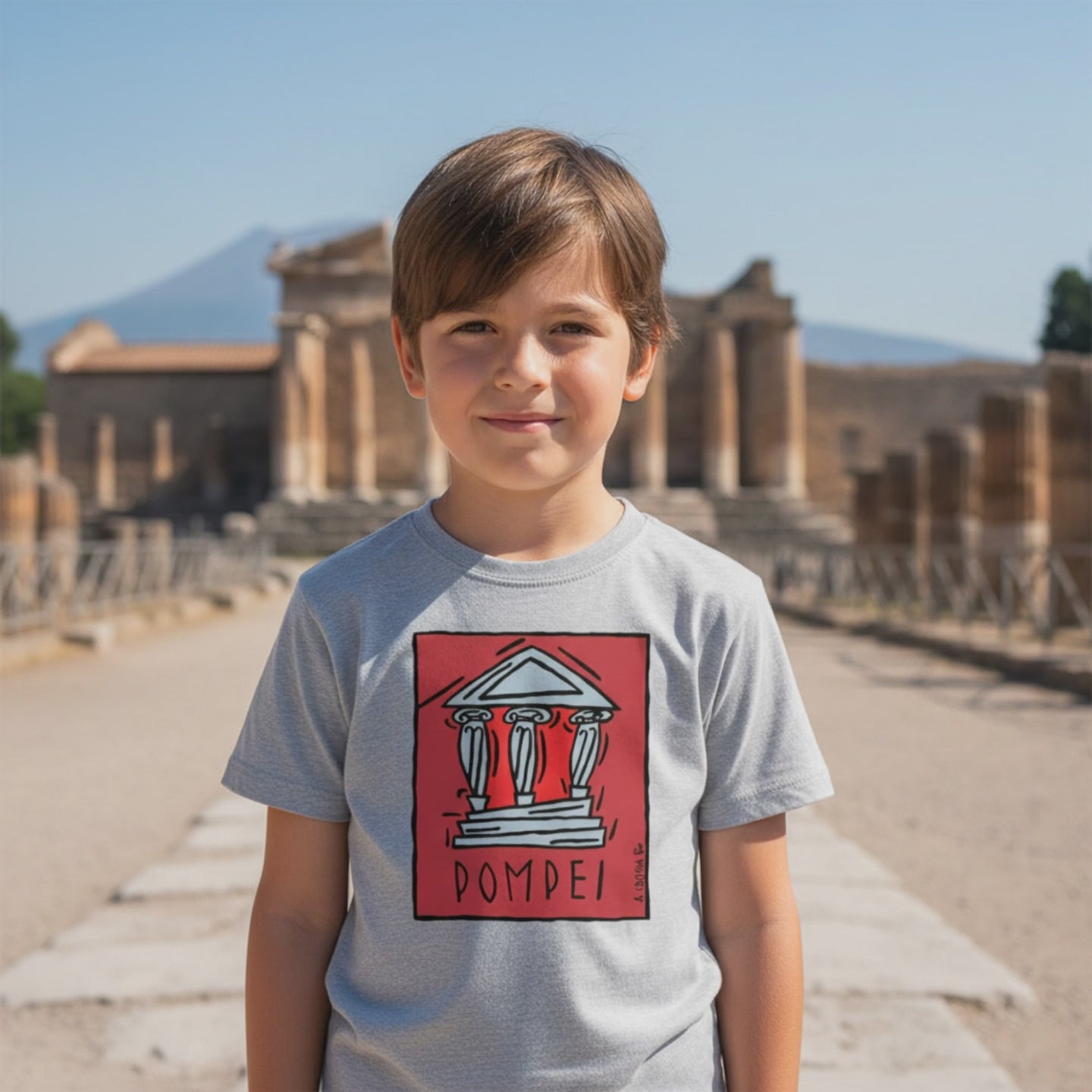 T-shirt Bambino Tempio Ionico Pompei 