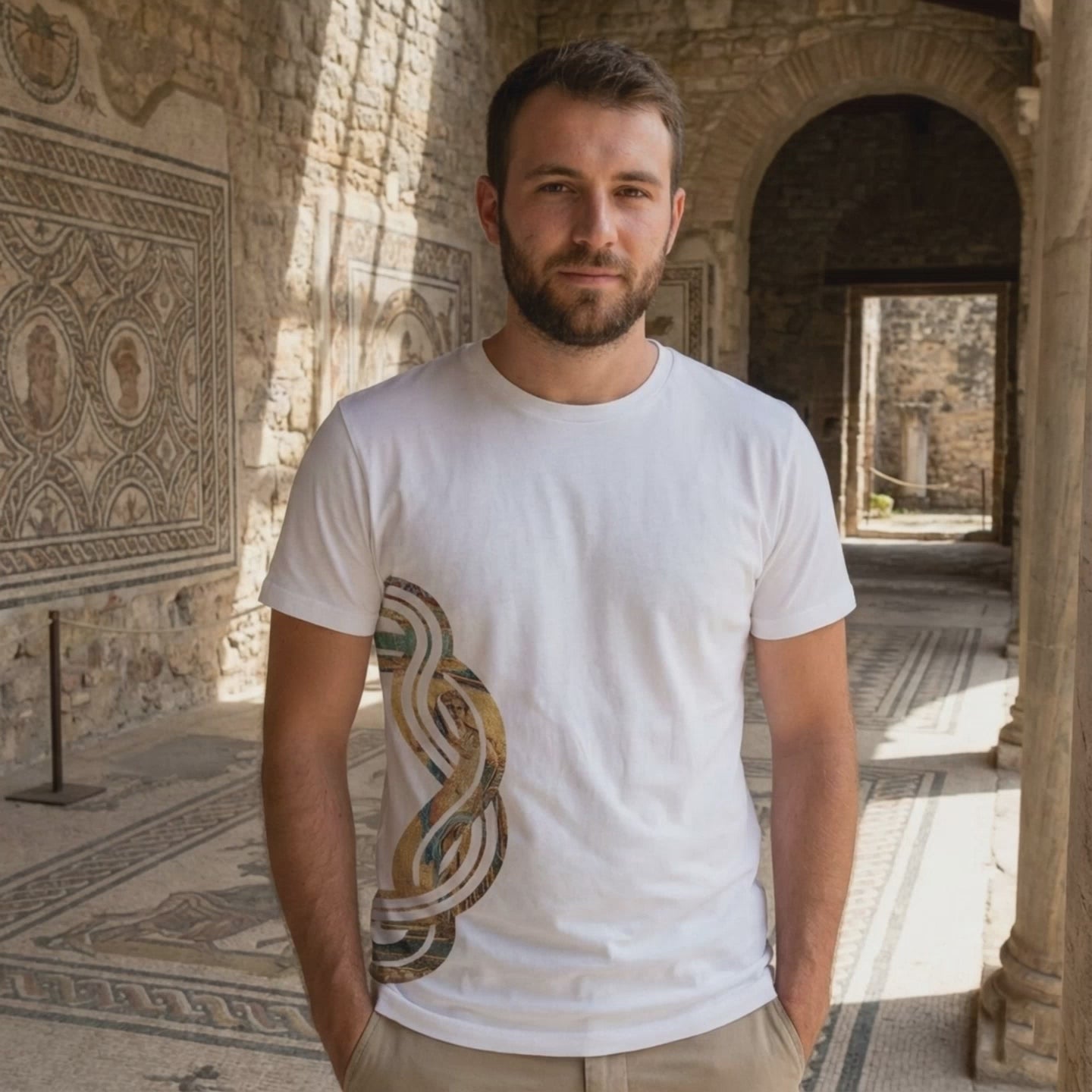 T-shirt Nodo di Ercole in cotone premium