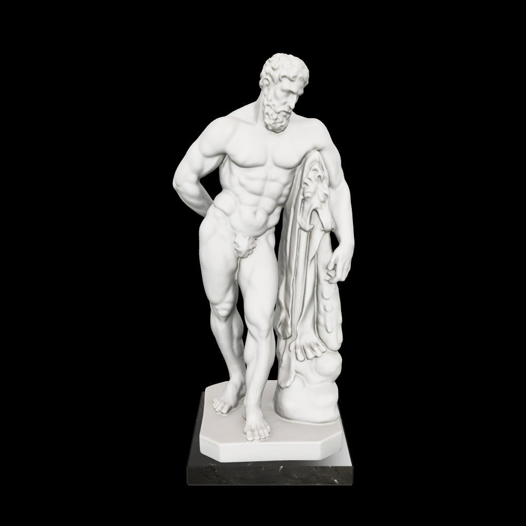 Modello 3D della Scultura in Marmo di Ercole Farnese - 33 cm