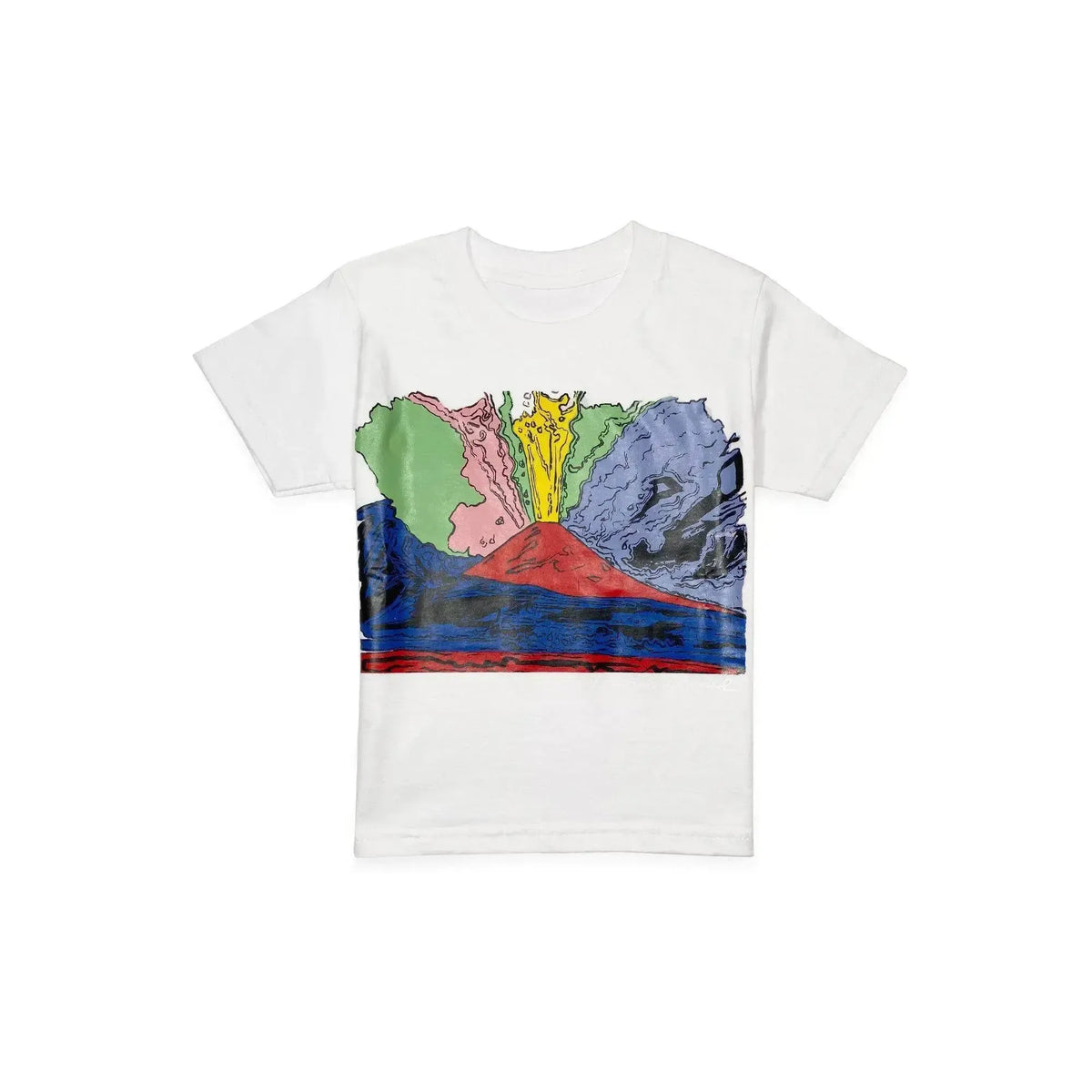 Weißes T-Shirt mit „Vesuvius“-Aufdruck von Andy Warhol für Kinder