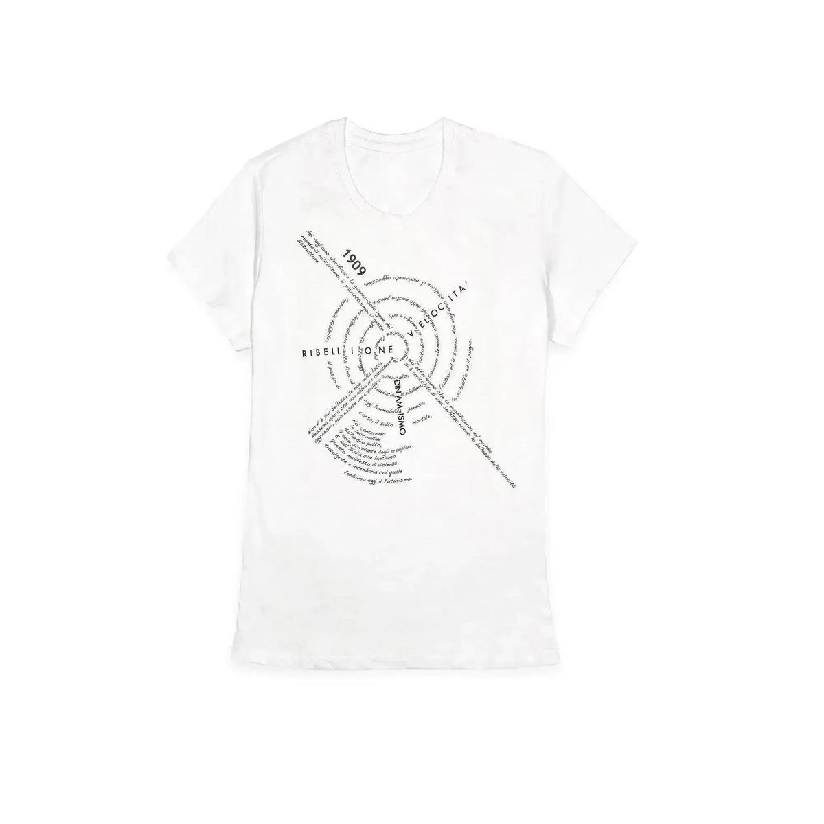 T-shirt "vortex" bianca.