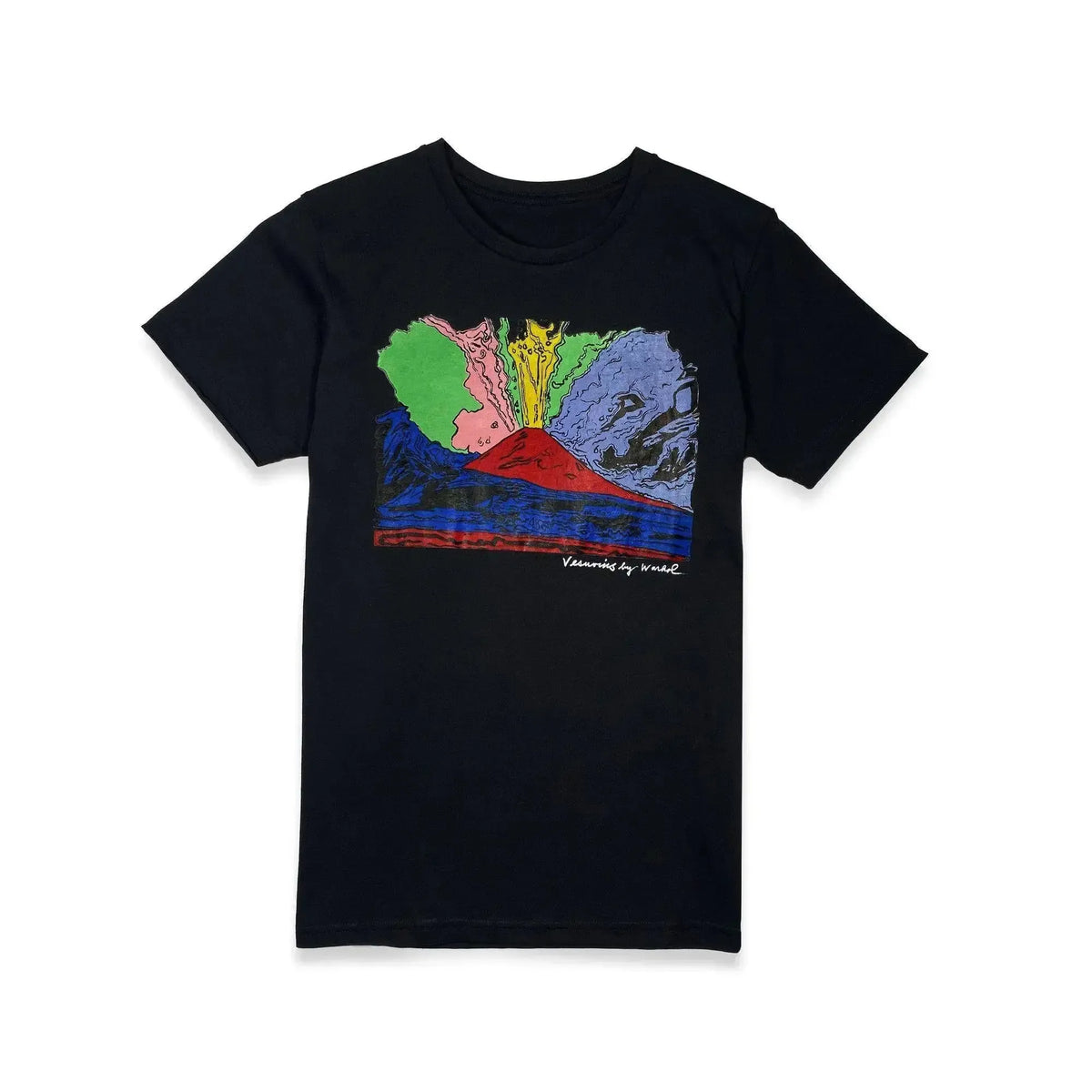 T-shirt uomo in cotone con stampa “Vesuvius” di Andy Warhol, ispirata alla pop art.
