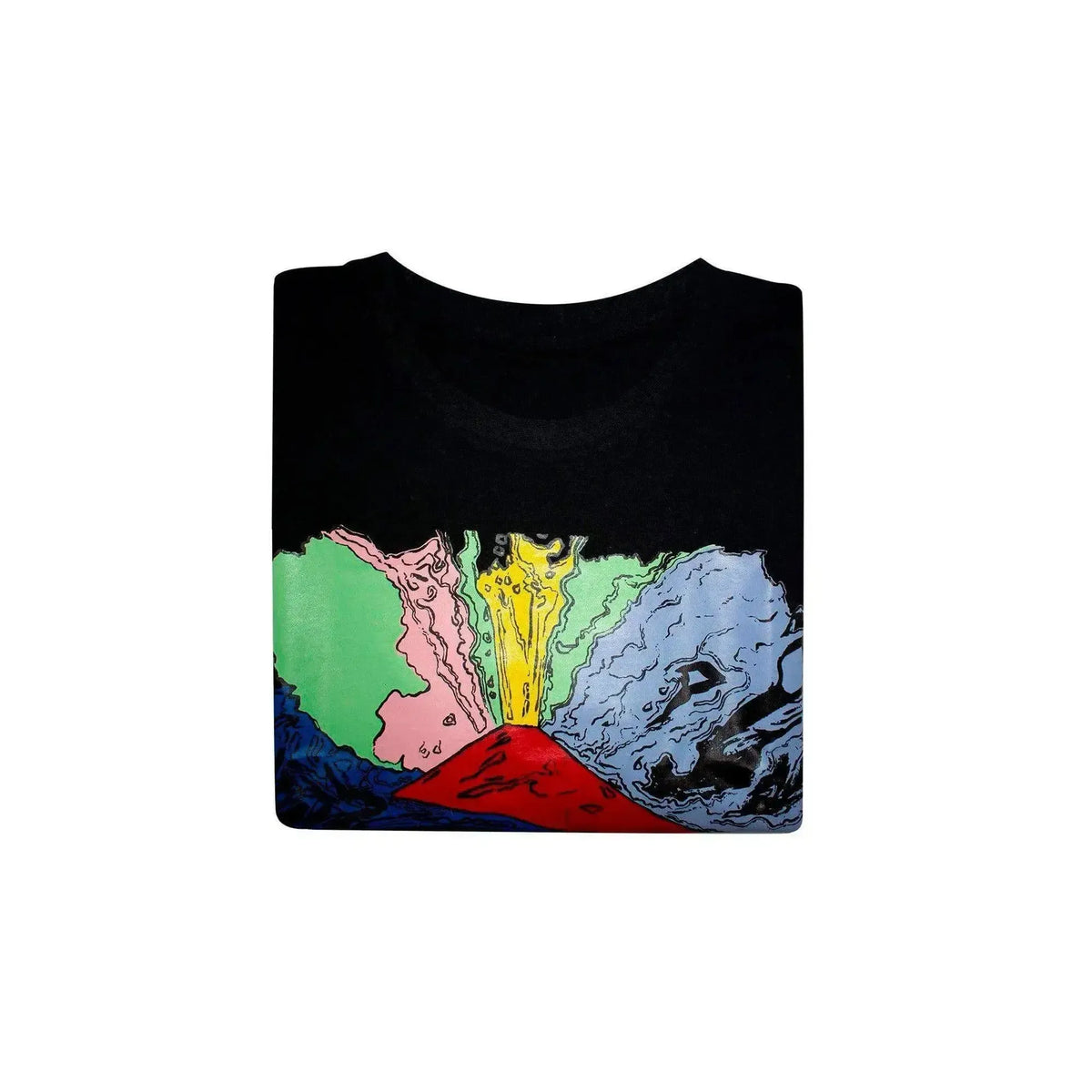 T-shirt uomo in cotone con stampa “Vesuvius” di Andy Warhol, ispirata alla pop art.