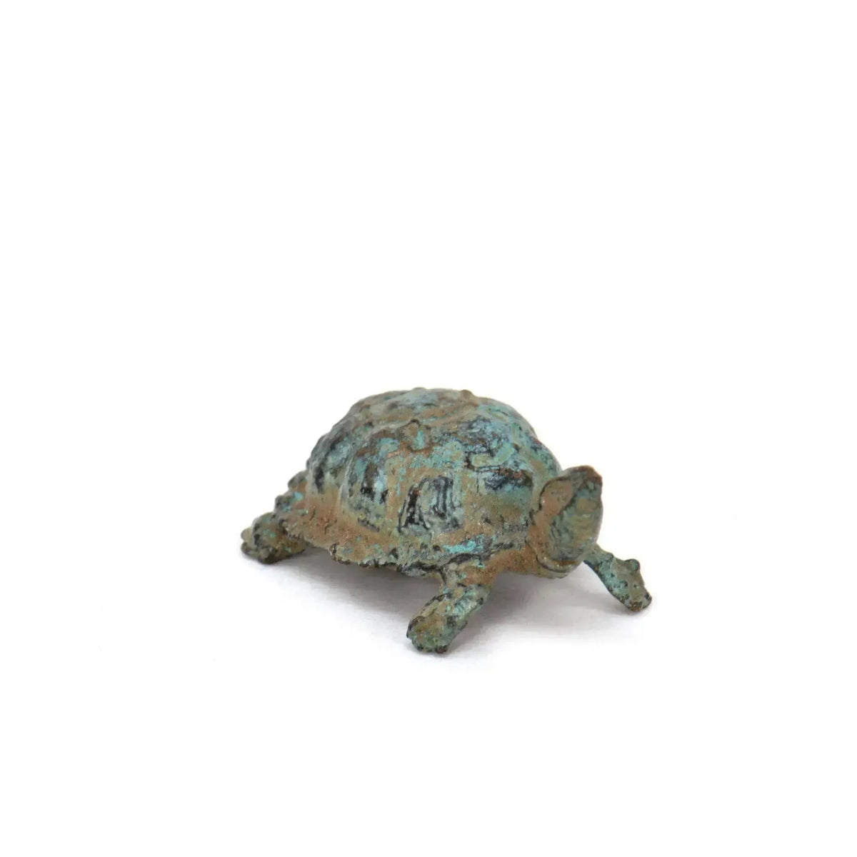 Schildkrötenstatuette aus Bronze, griechischer Glücksbringer