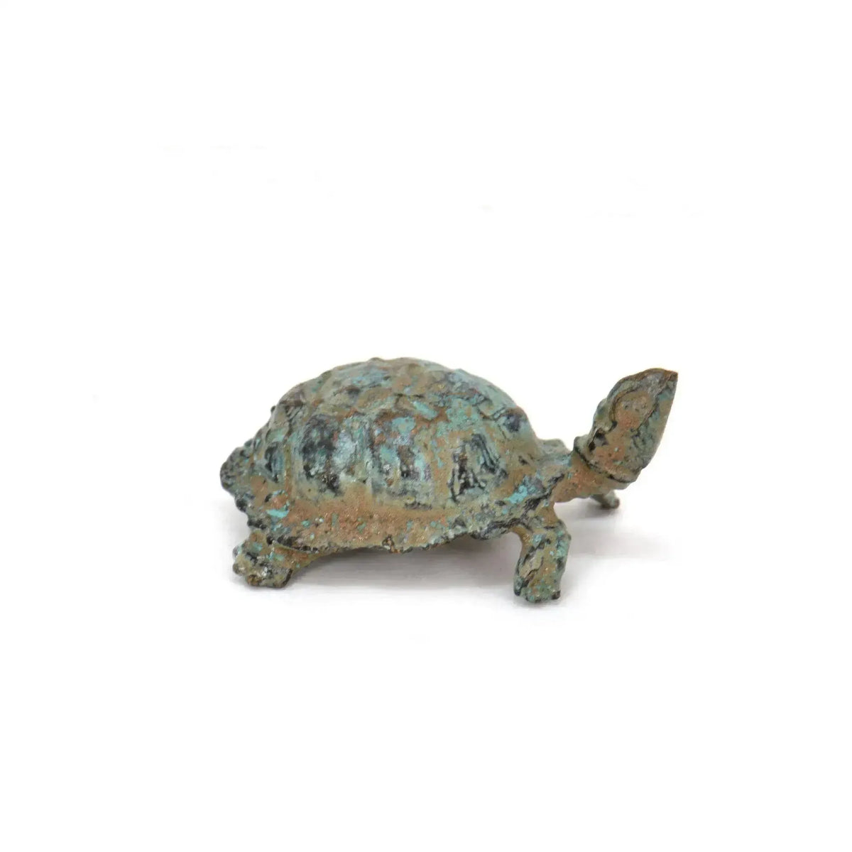 Schildkrötenstatuette aus Bronze, griechischer Glücksbringer