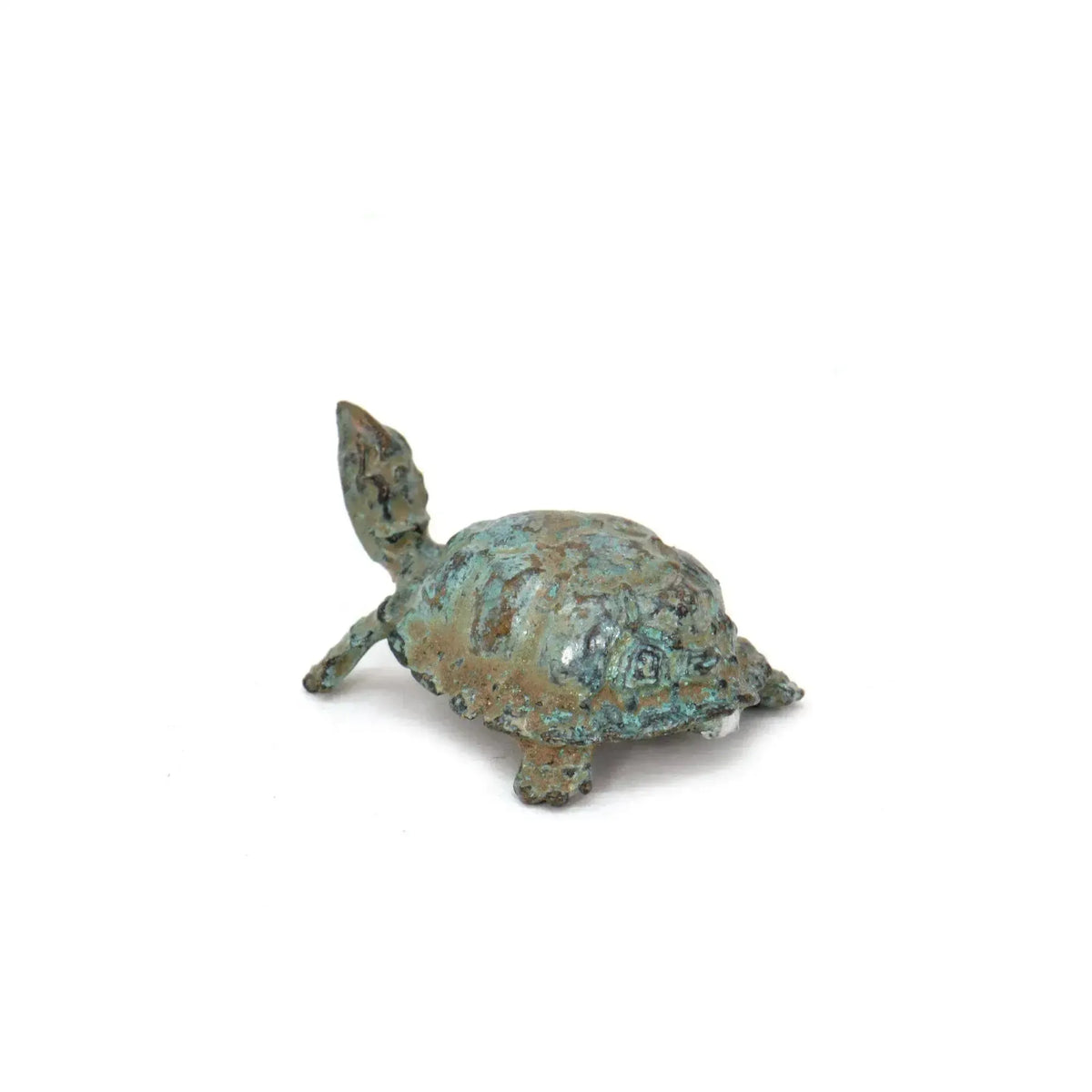 Schildkrötenstatuette aus Bronze, griechischer Glücksbringer