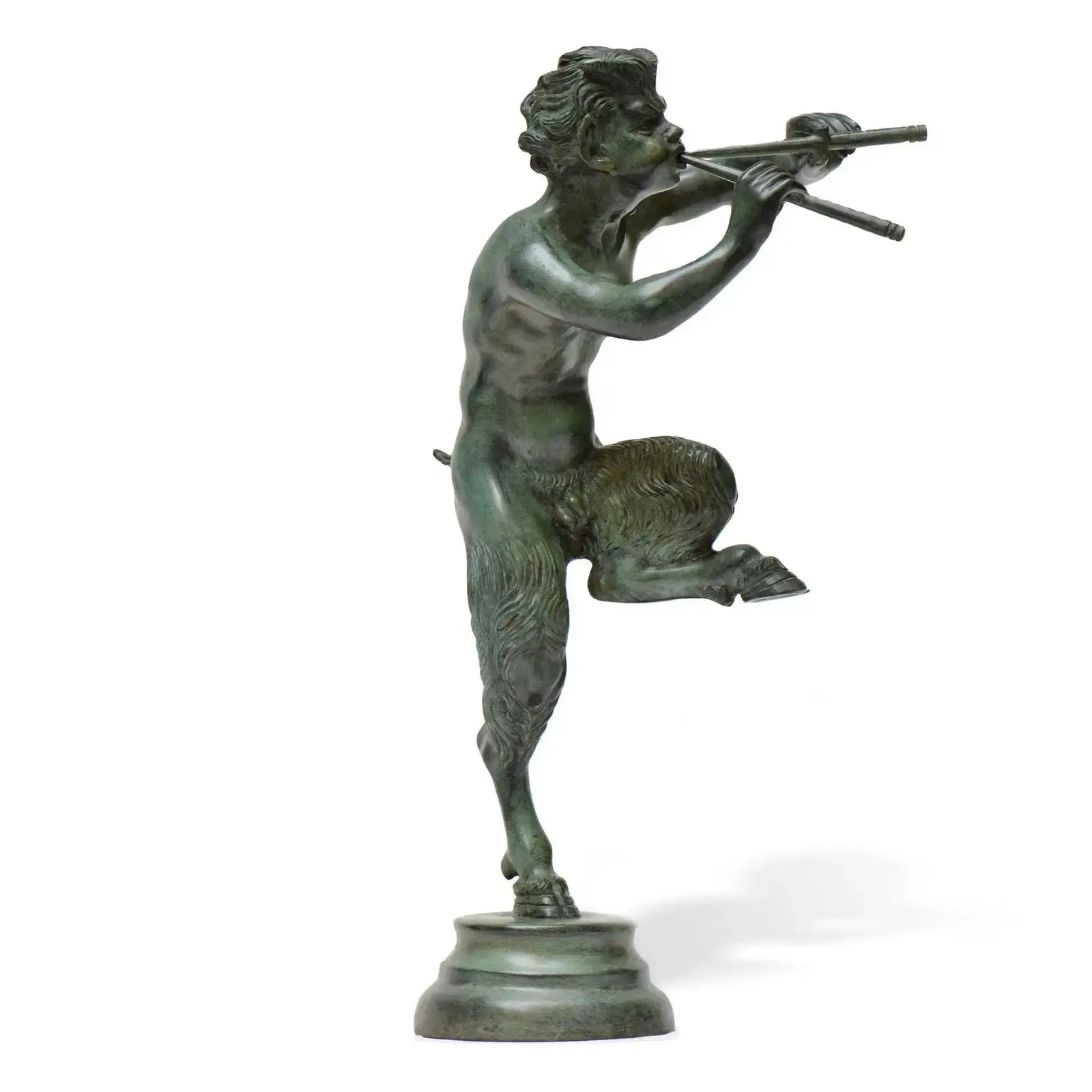 Fauno con Pifferi - Statua in Bronzo 71 cm