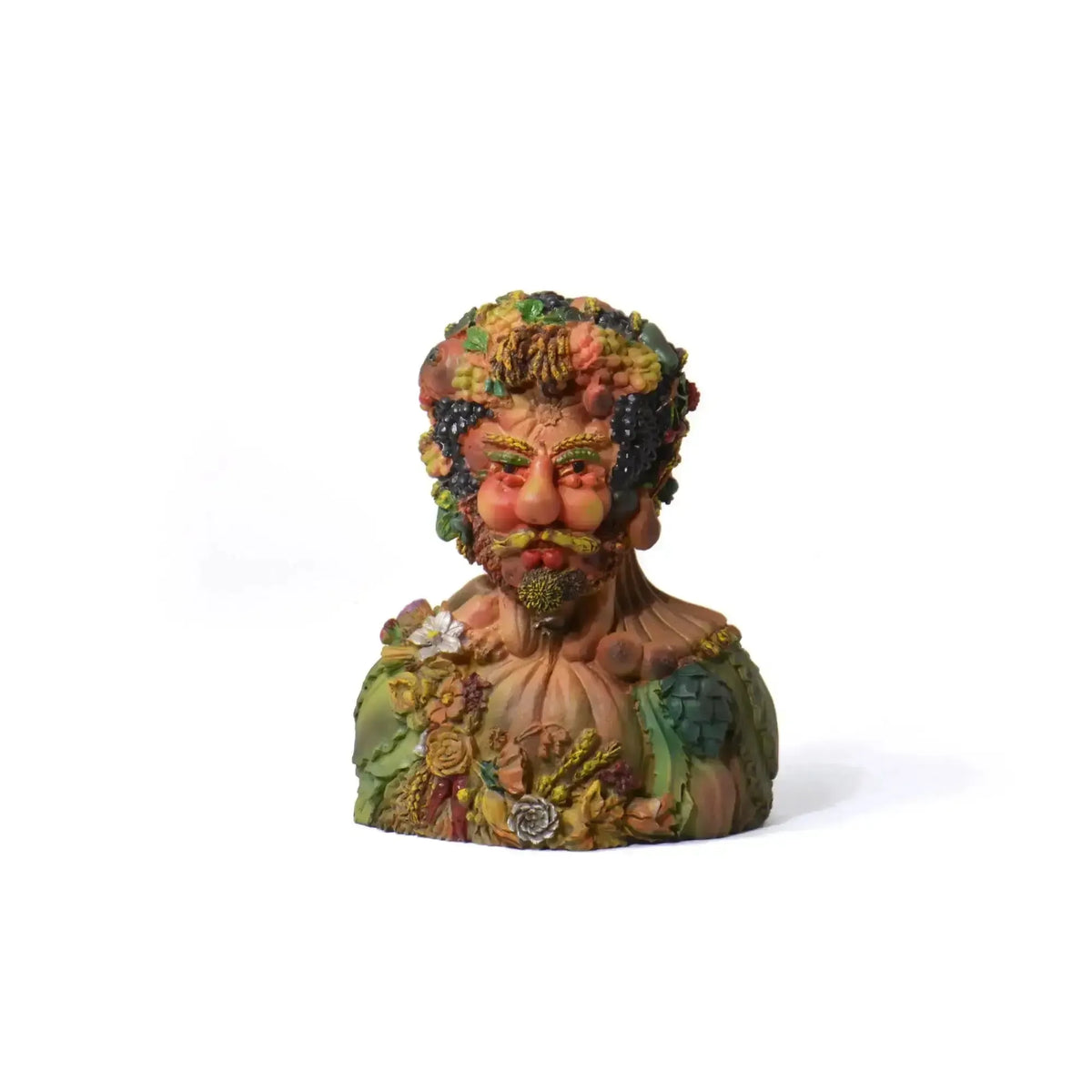 Arcimboldo Vertumnus, reproducción tridimensional del cuadro de frutas.