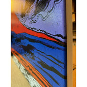 Dettaglio del Vesuvio di Andy Warhol, stampa artistica su tela.