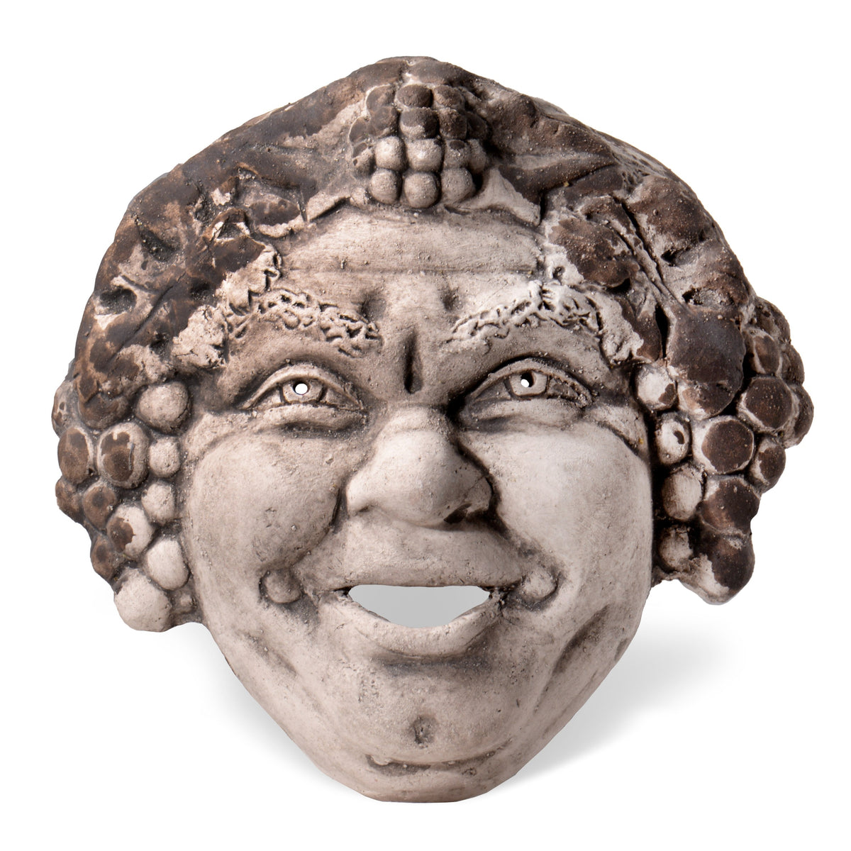 Masque Grec Tête De Dionysus/Bacchus En Pierre Reconstituée Moulée - Fabriqué Et Peint à La Main En Grèce