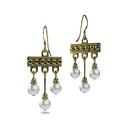 Pompeii Crotalia Earrings with three pendants 