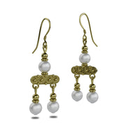 Crotalia Pompeii earrings with two pendants