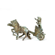 Roman Chariot Small Bronze Statuette
