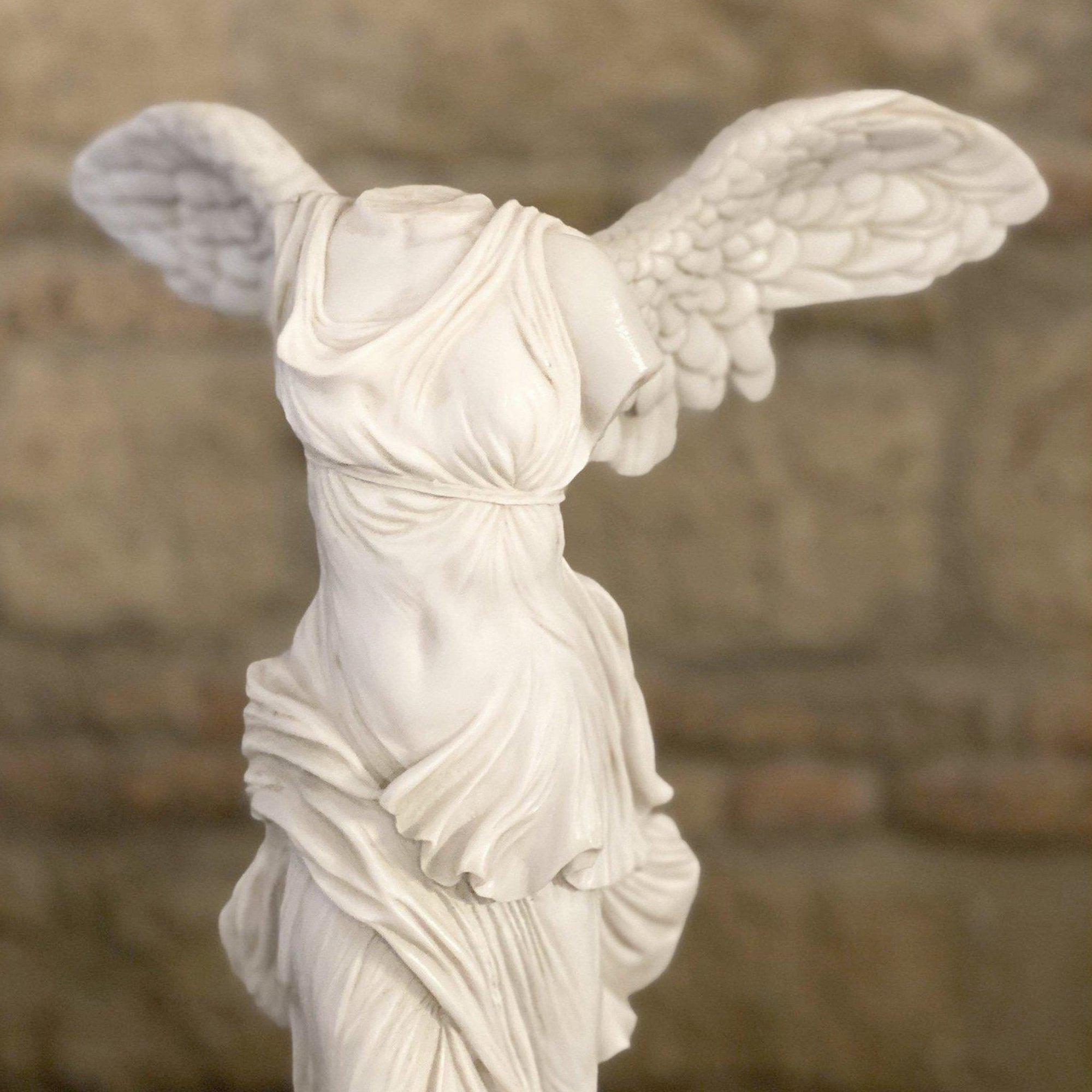 Nike Samothrace Winged Victory marble statue for sale