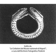 Anello con Serpente a due teste da Oplonti (Pompei) Argento 925 - Museum-Shop.it