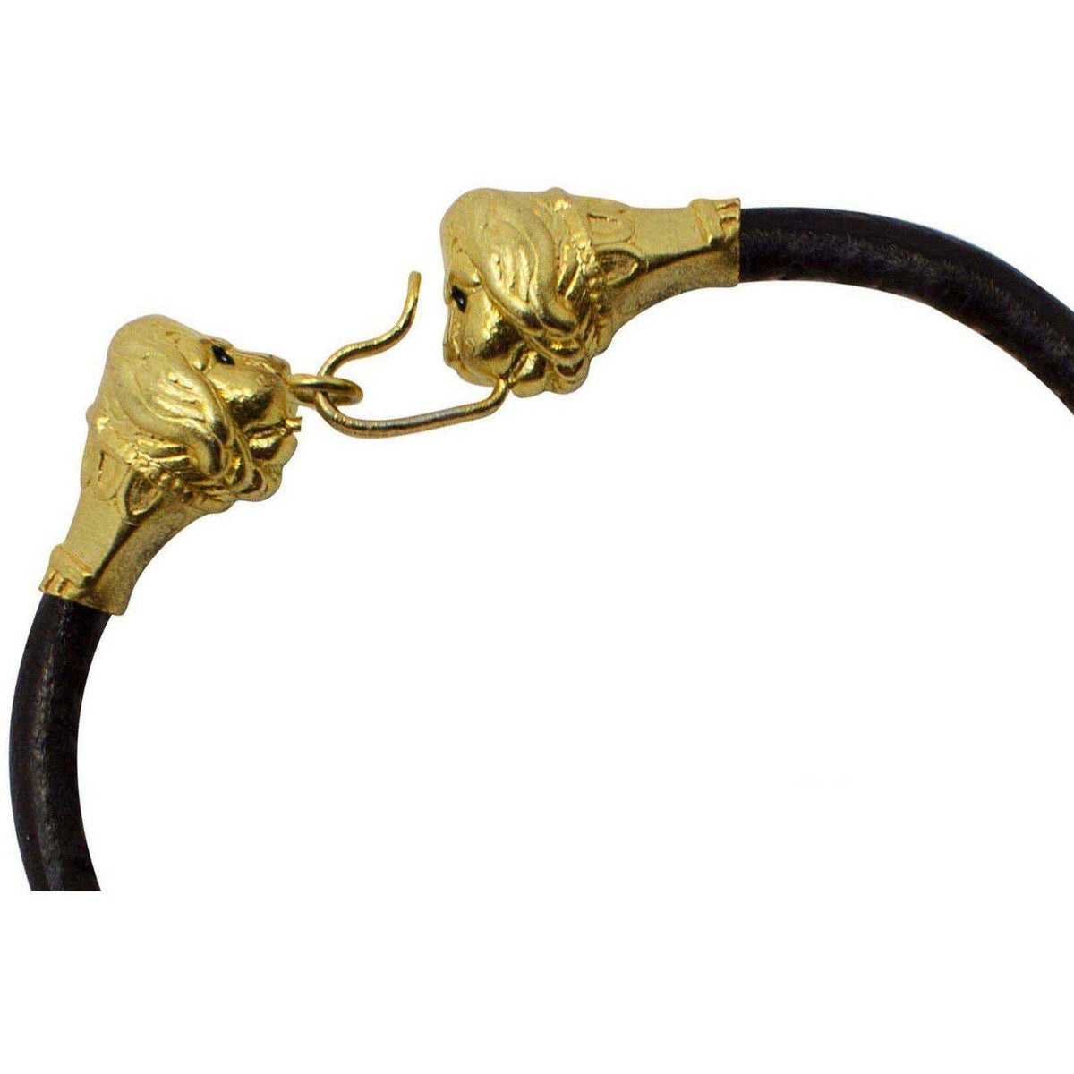 Pulsera Protomi leonina Plata 925 chapada en ORO 18K - Museum Shop Italy