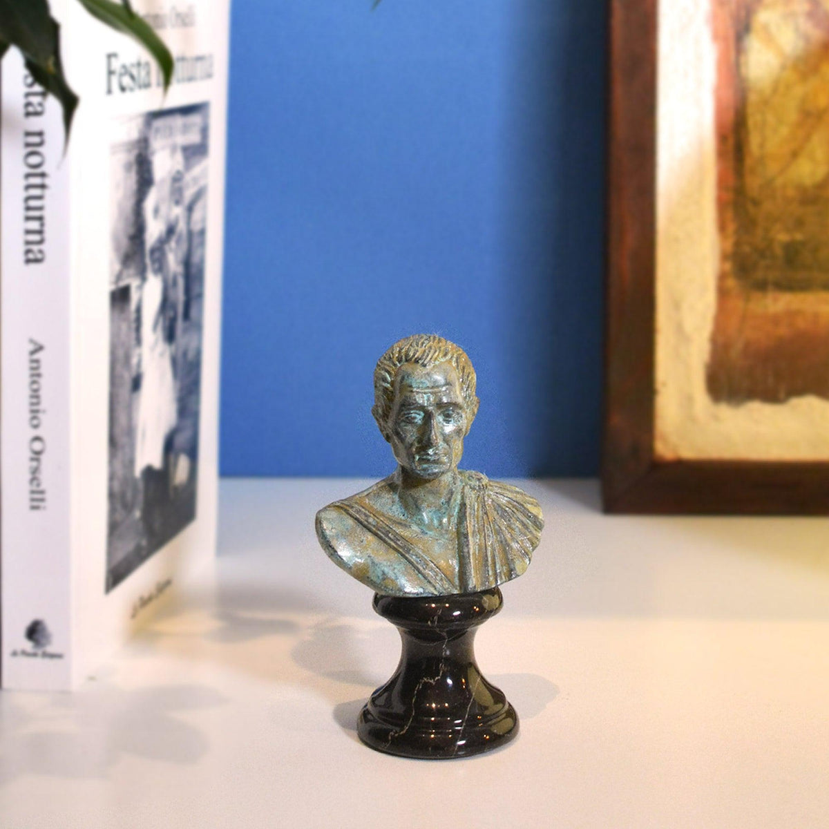 Gaius Julius Caesar - Bronzestatue 11 cm