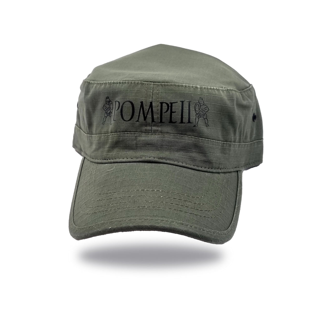 Casquette Pompéi verte en coton