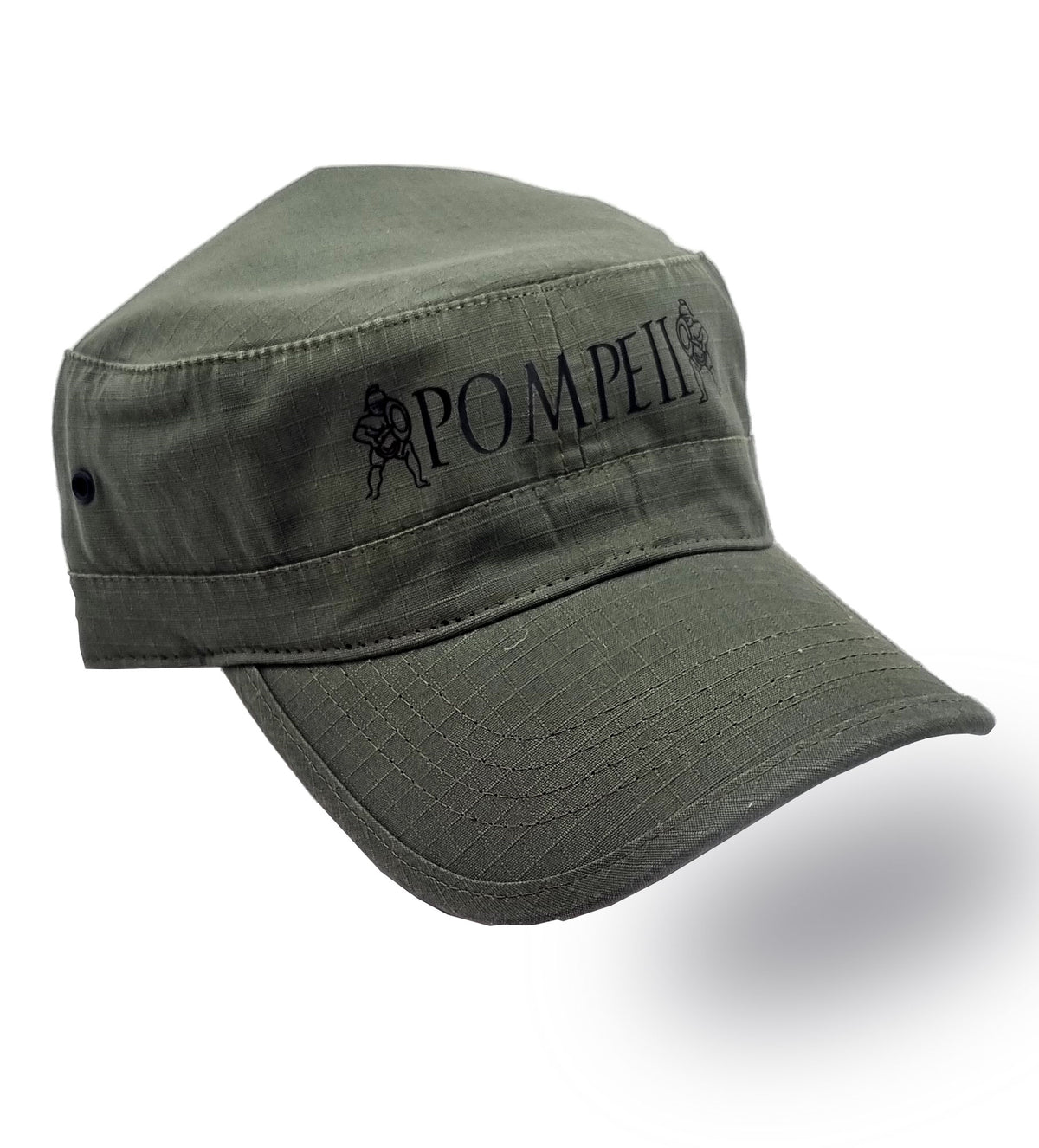 Casquette Pompéi verte en coton