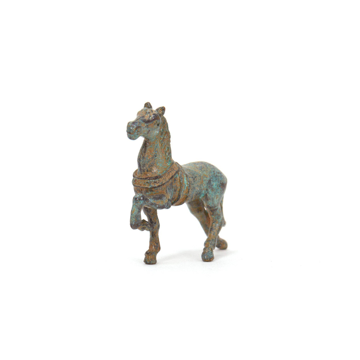 Griechisches Pferd (Mignon) - Bronzefigur 4,5 cm