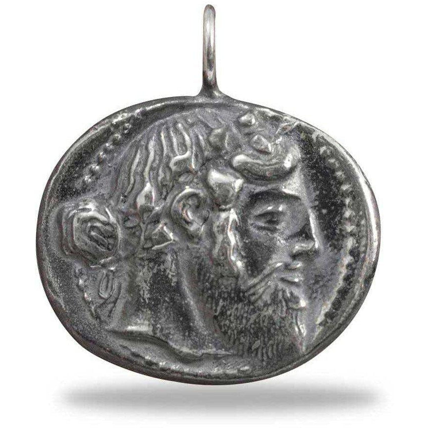 Colgante moneda Tetradracma de Naxos grande-Tienda Museo Italia