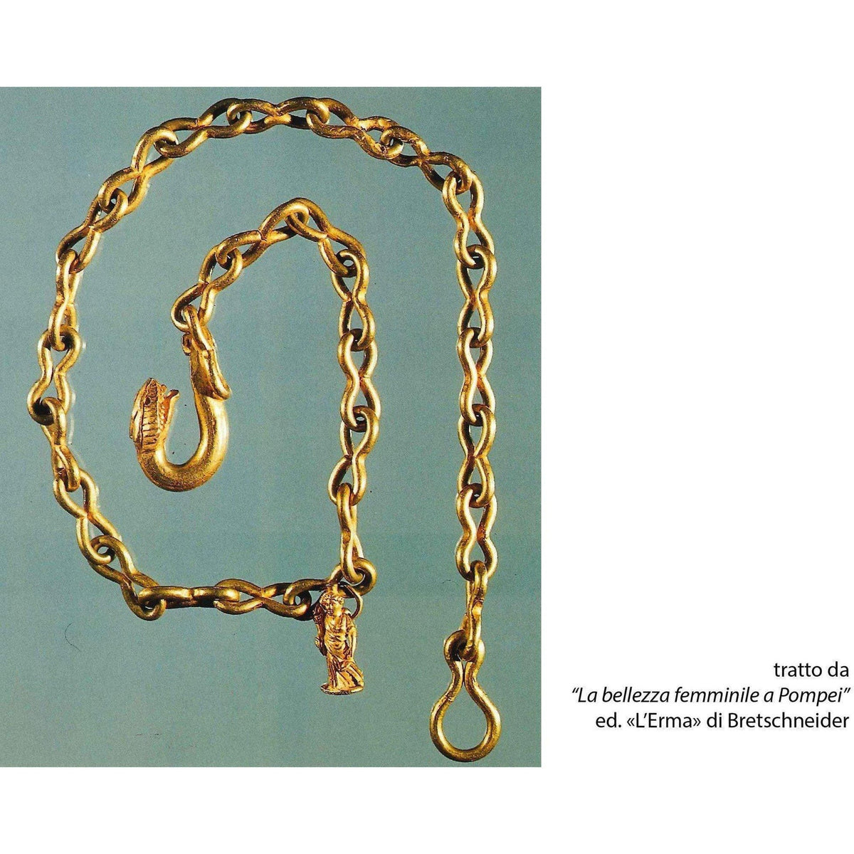 Halskette mit Pompei-Haken Silber 925 - Museum-Shop.it