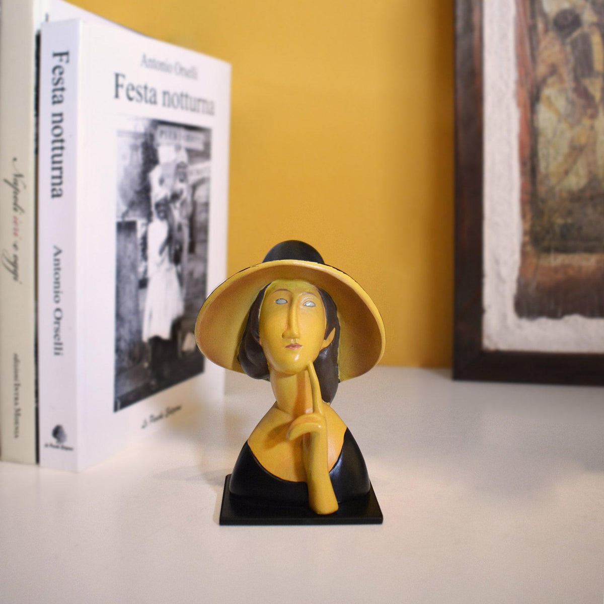 Mujer con sombrero de Modigliani, réplica tridimensional