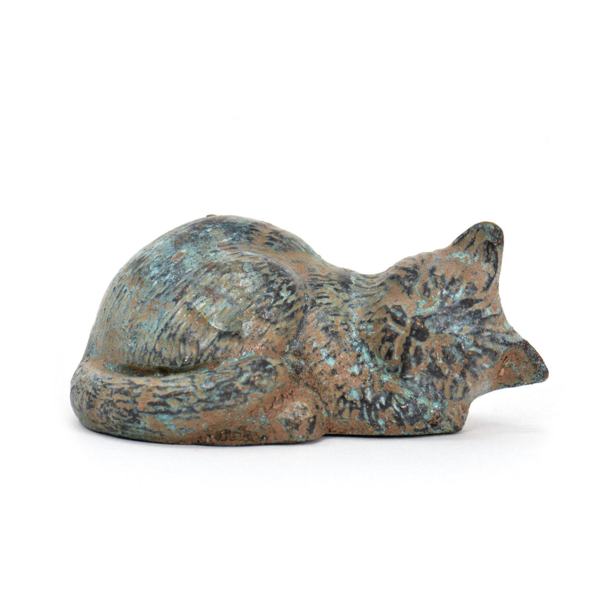 Sleeping Cat - Bronze Figurine 5.5 cm