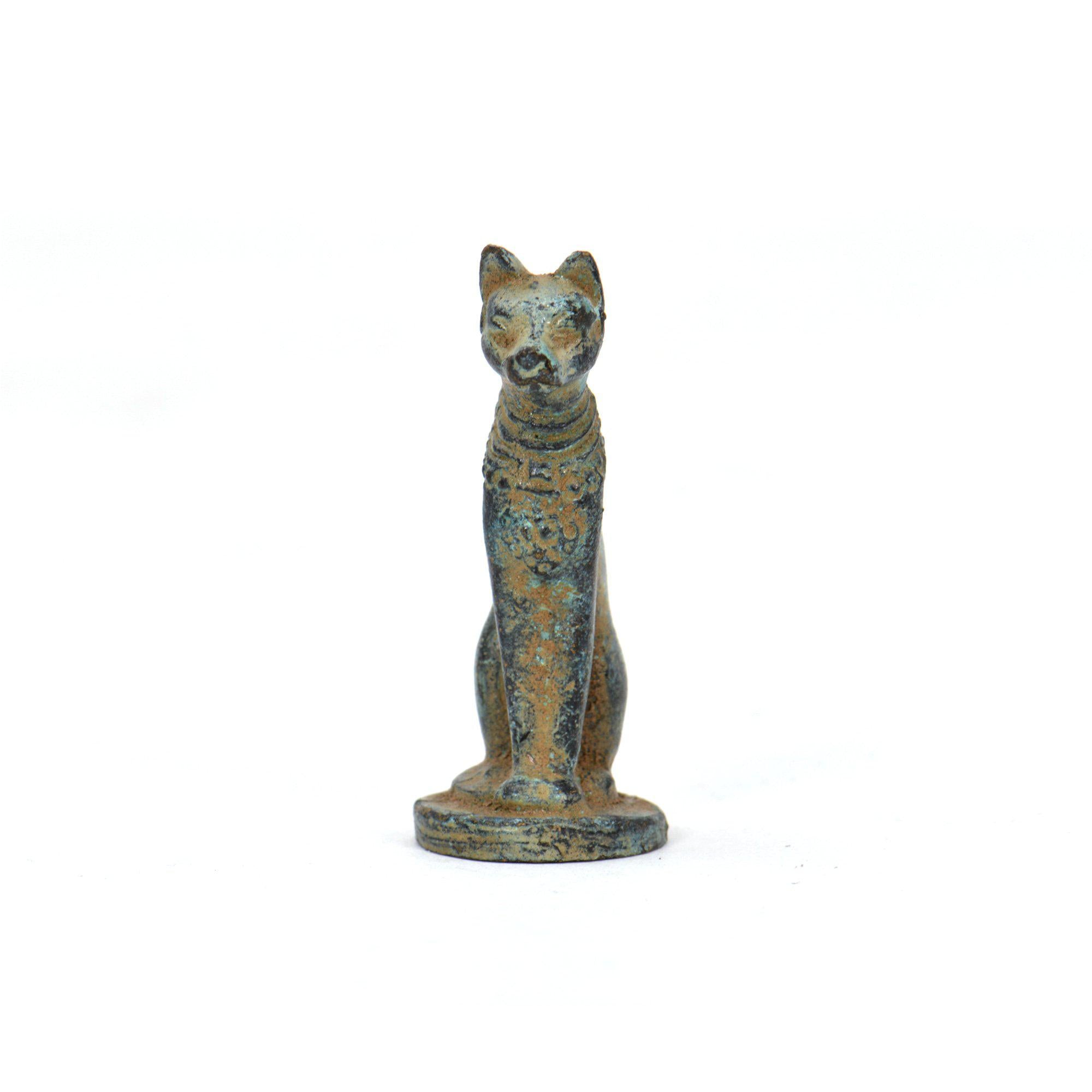 エジプトの猫の置物 銅製 ブロンズ製エジプトの猫 - ミニョン像 | Museum-Shop.it – Museum Shop