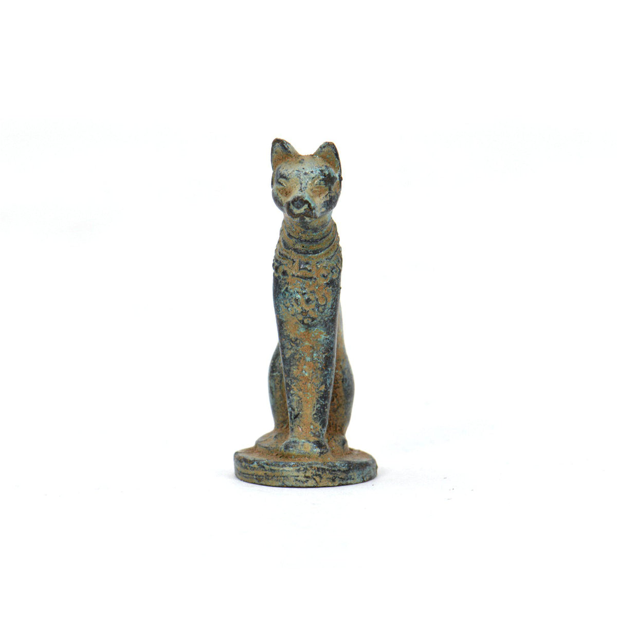 Chat Égyptien (mignon) - Statuette en Bronze 3,5 cm