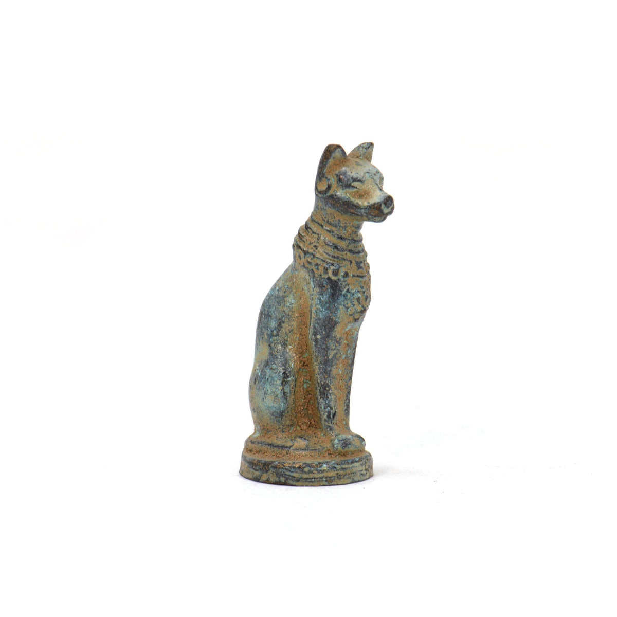 Chat Égyptien (mignon) - Statuette en Bronze 3,5 cm