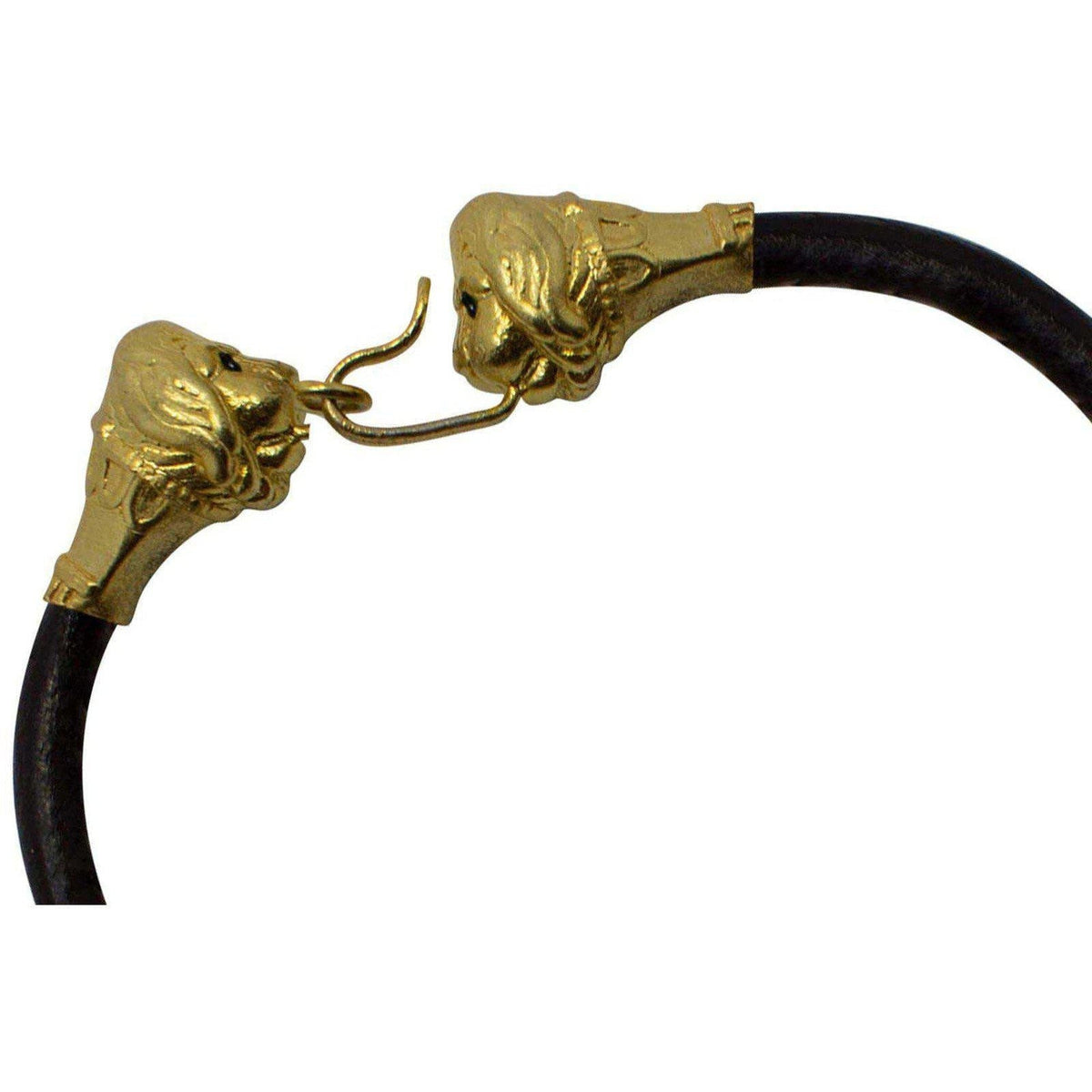 Protome lionnes de Pompéi collier ras-du-cou Argent 925 plaqué OR 18K - Museum Shop Italy
