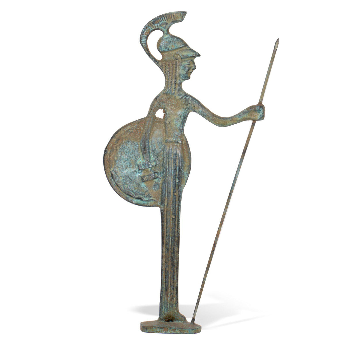 Griechische Krieger-Bronzestatue