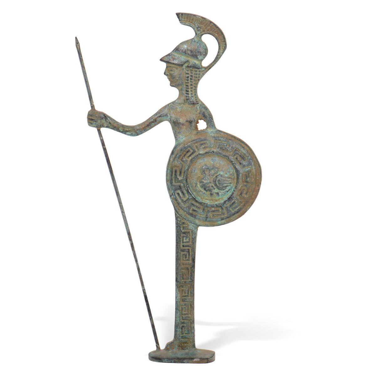 Griechische Krieger-Bronzestatue