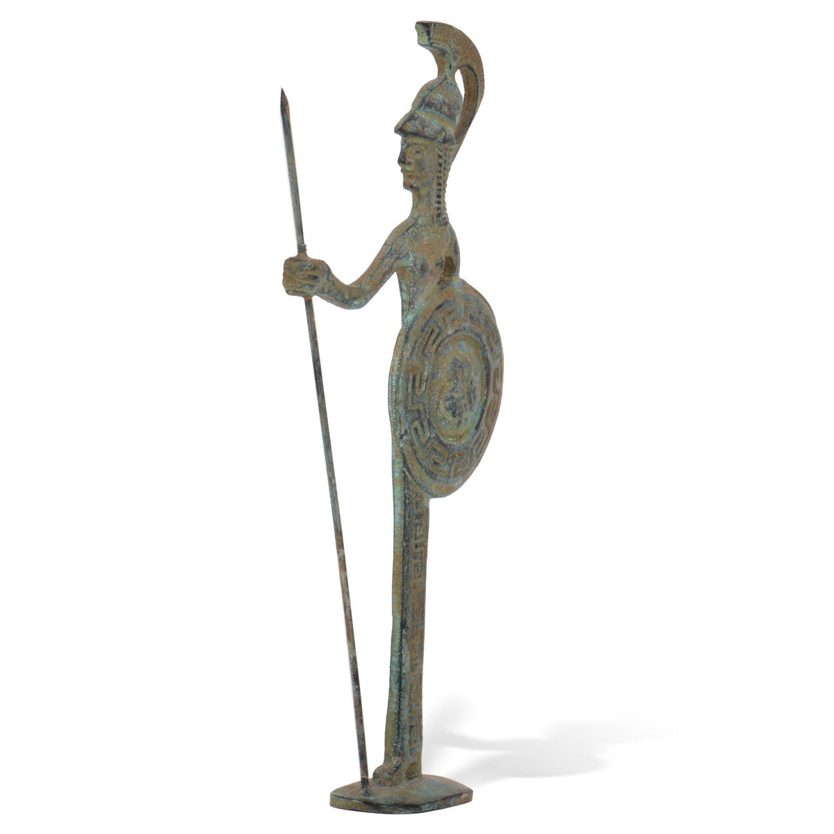 Griechische Krieger-Bronzestatue
