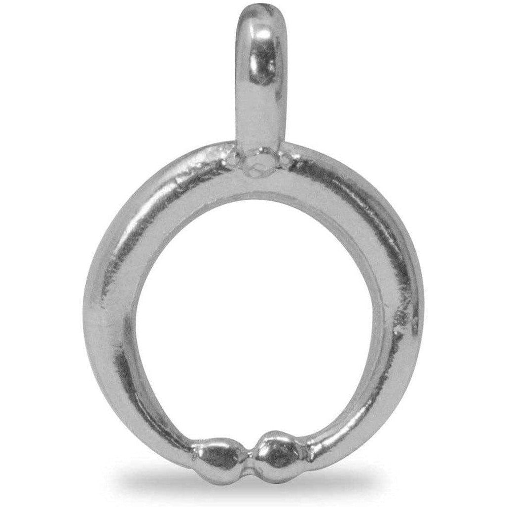 Colgante Luna Creciente lisa Plata 925 - Museum Shop Italy