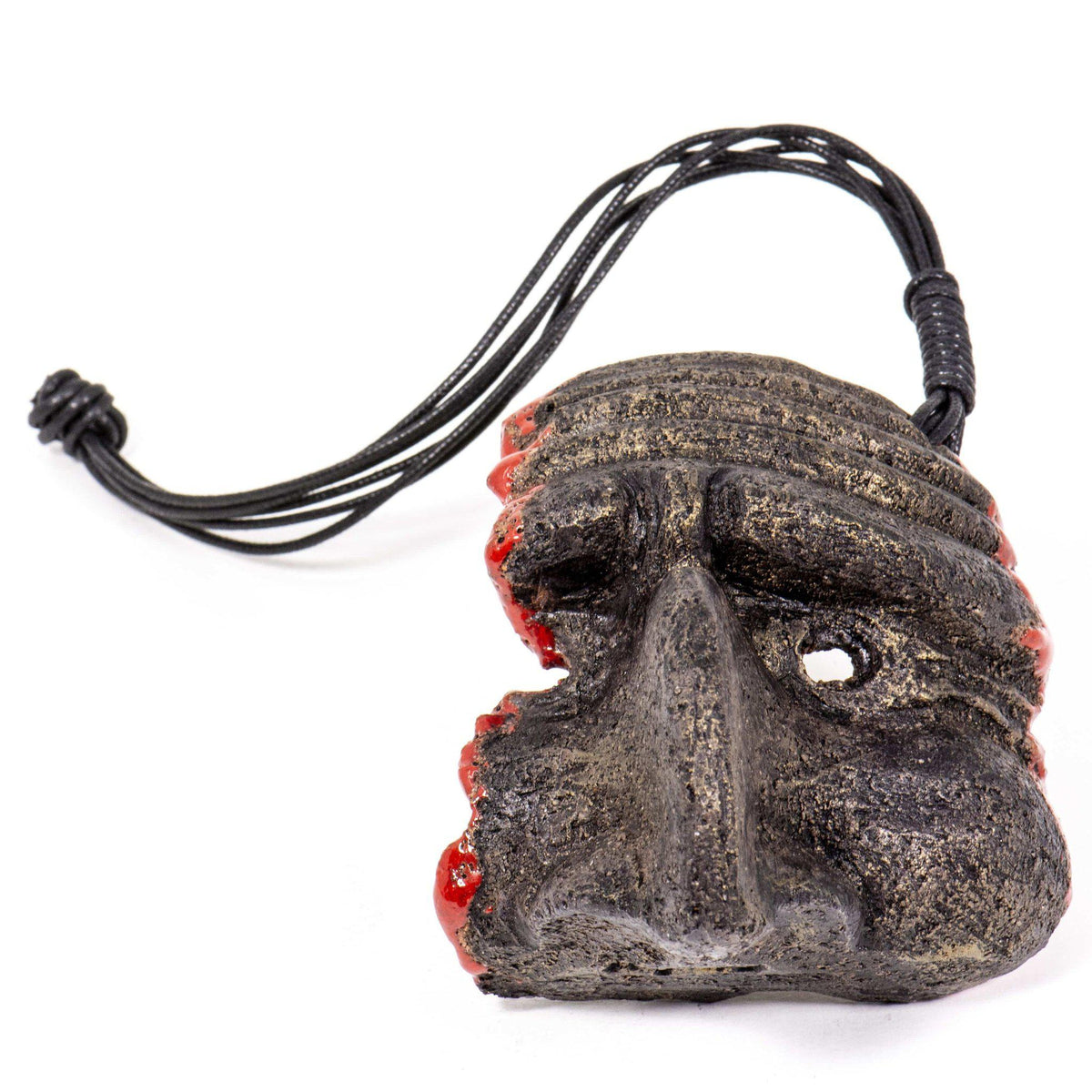 Pulcinella-Maske aus Lavastein