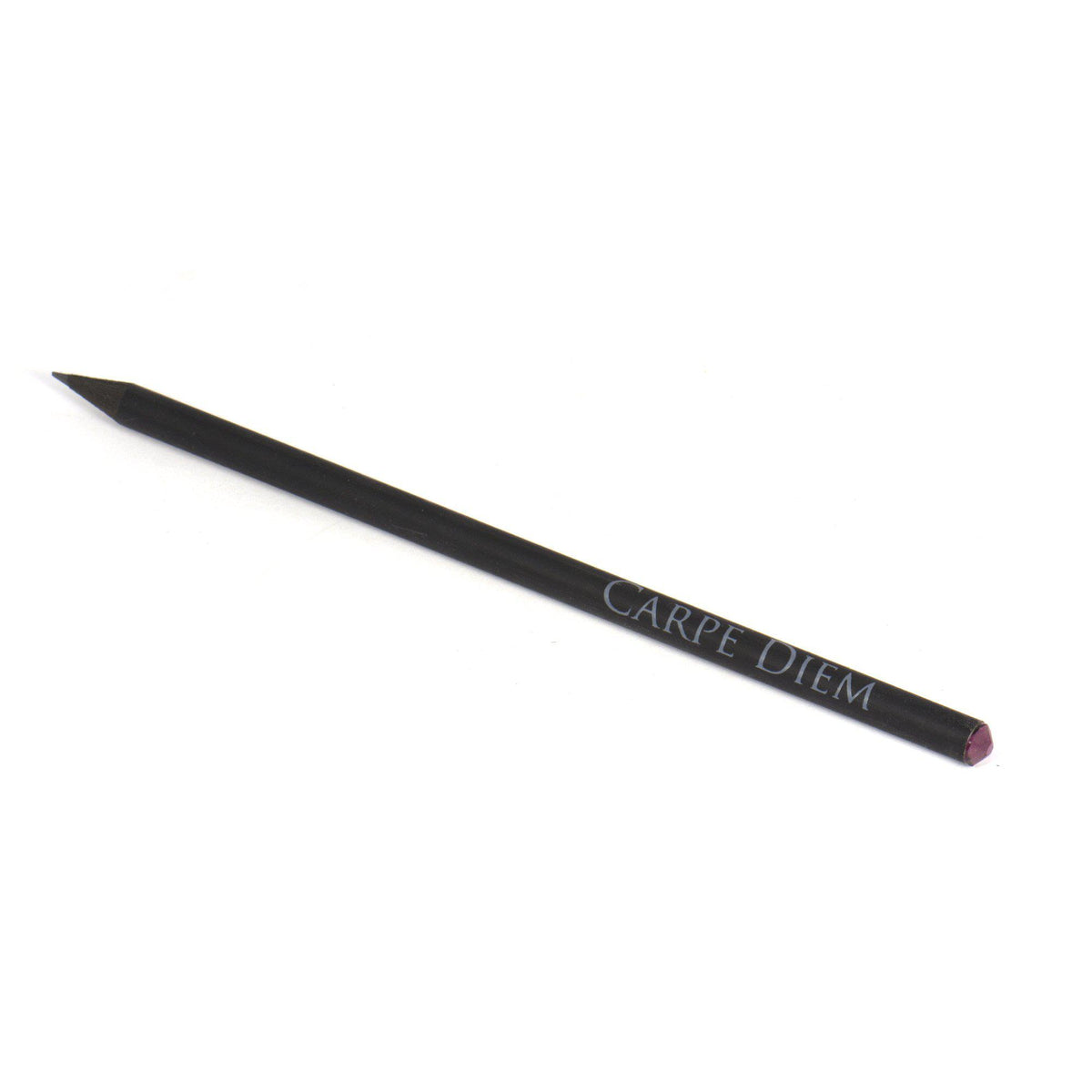 Black pencil with Swarovski – Carpe Diem variant, motivational Latin phrase