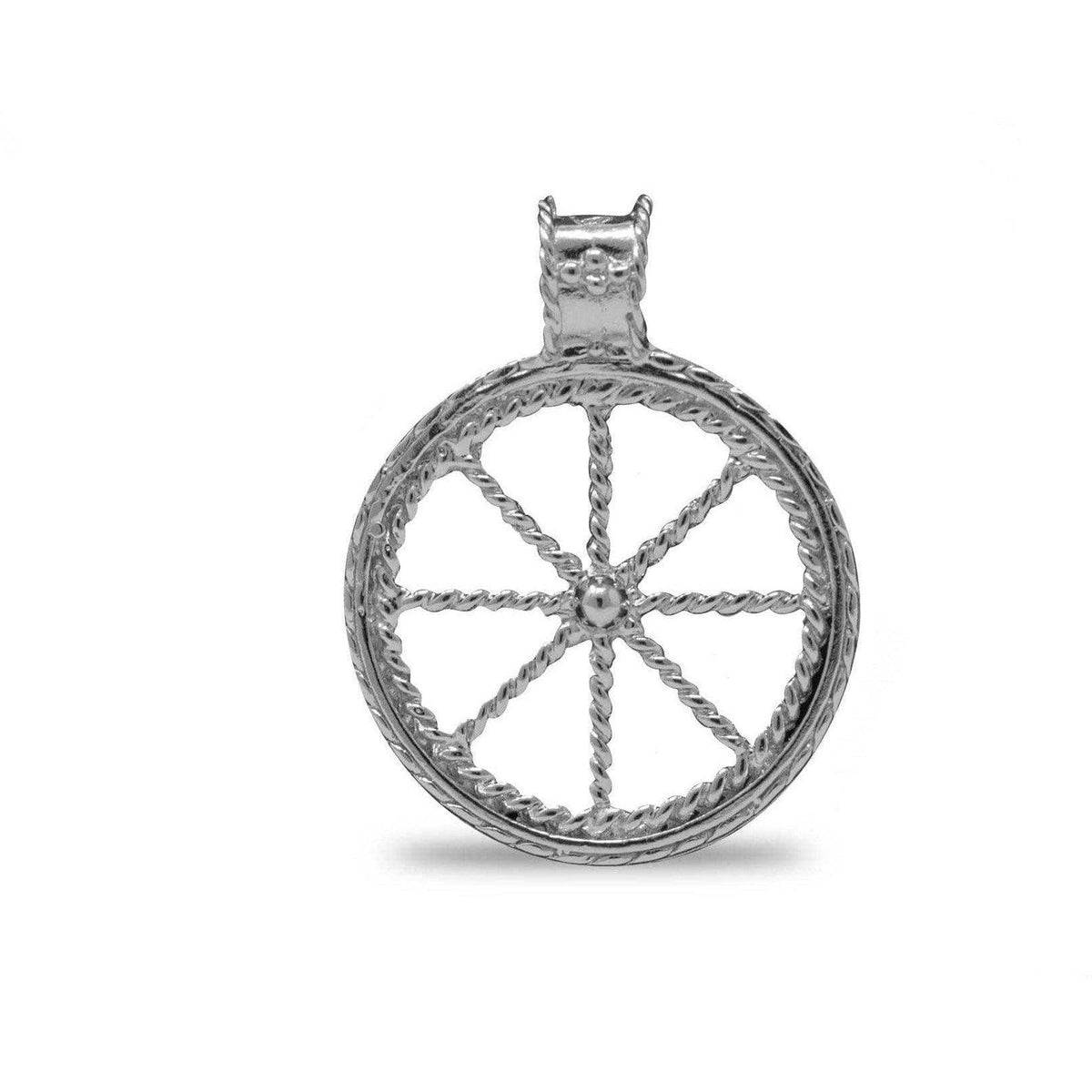 925 Silver Wheel Pendant - Museum Shop Italy