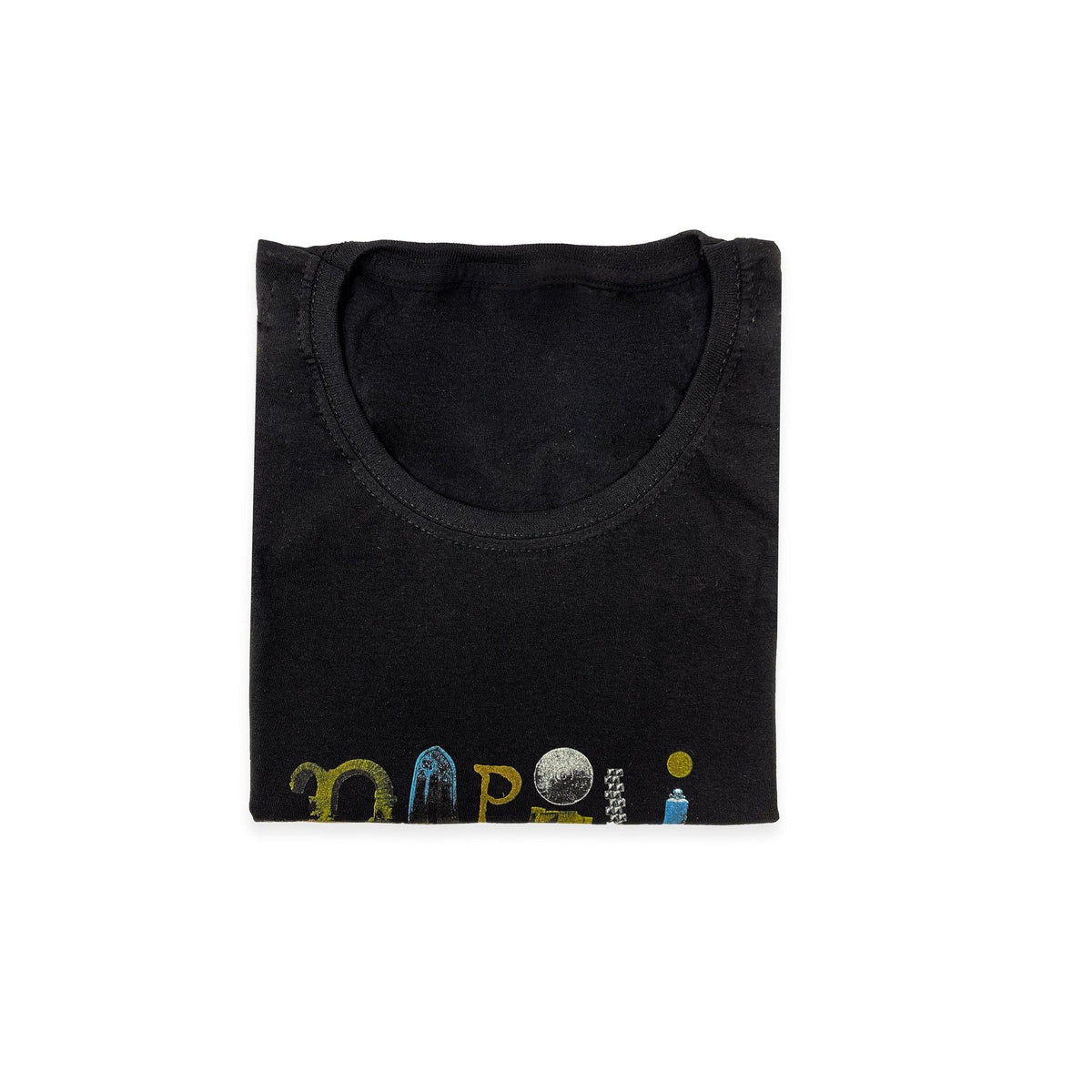 T-shirt femme en coton avec impression artistique de Naples, inspirée par l’art et la culture napolitaine.