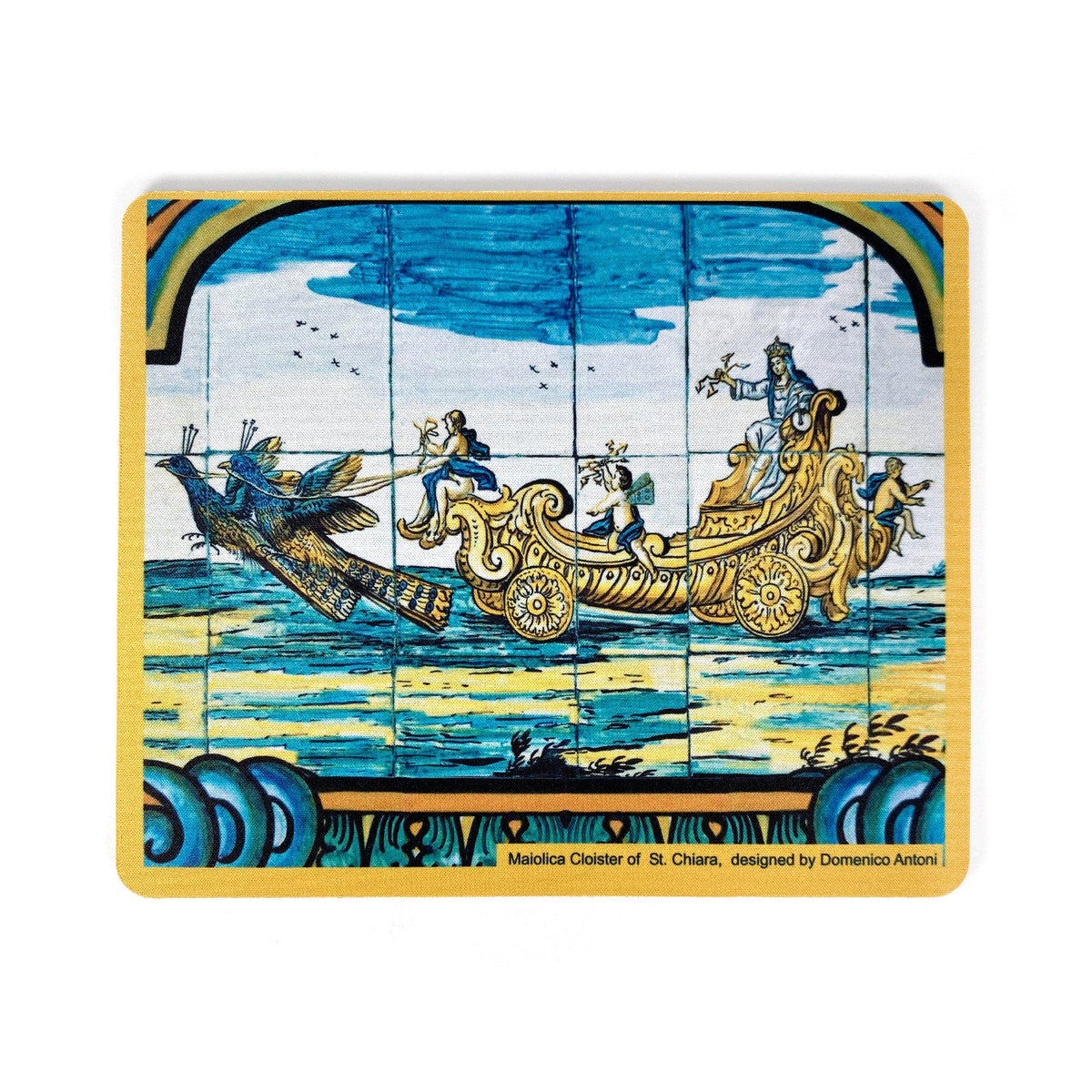 Alfombrilla de ratón rectangular Santa Clara – diseño inspirado en las mayólicas del Claustro