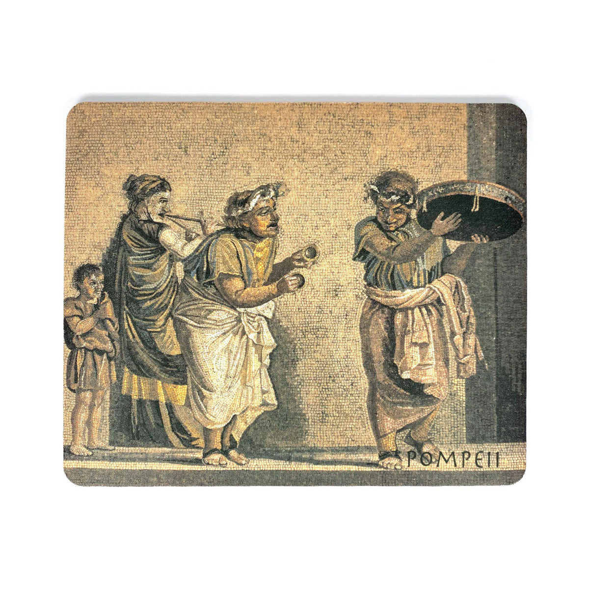 Alfombrilla de ratón rectangular con Los Músicos – fresco pompeyano